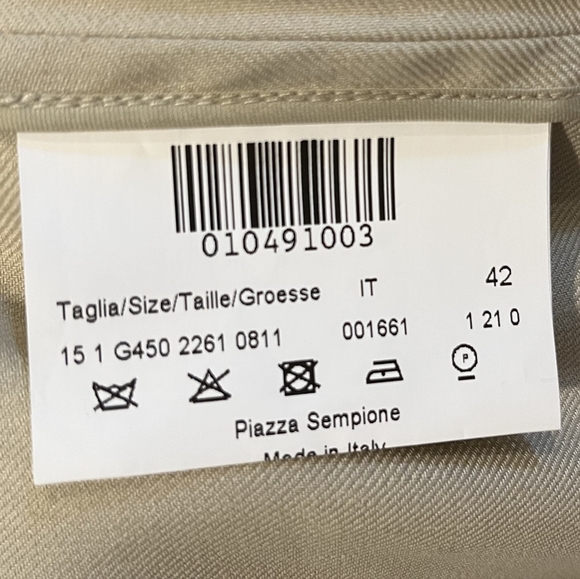 Piazza Sempione Linen Jacket Made in Italy Size 44 - US size 8 - 10 or … - Picture 13 of 16